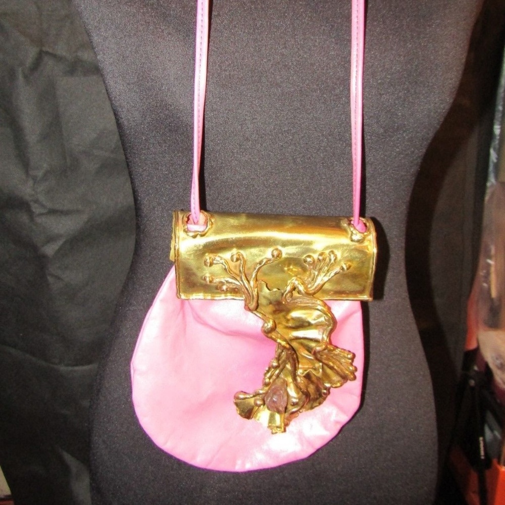 VINTAGE COPA COLLECTION Amethyst Pink Lth Handbag